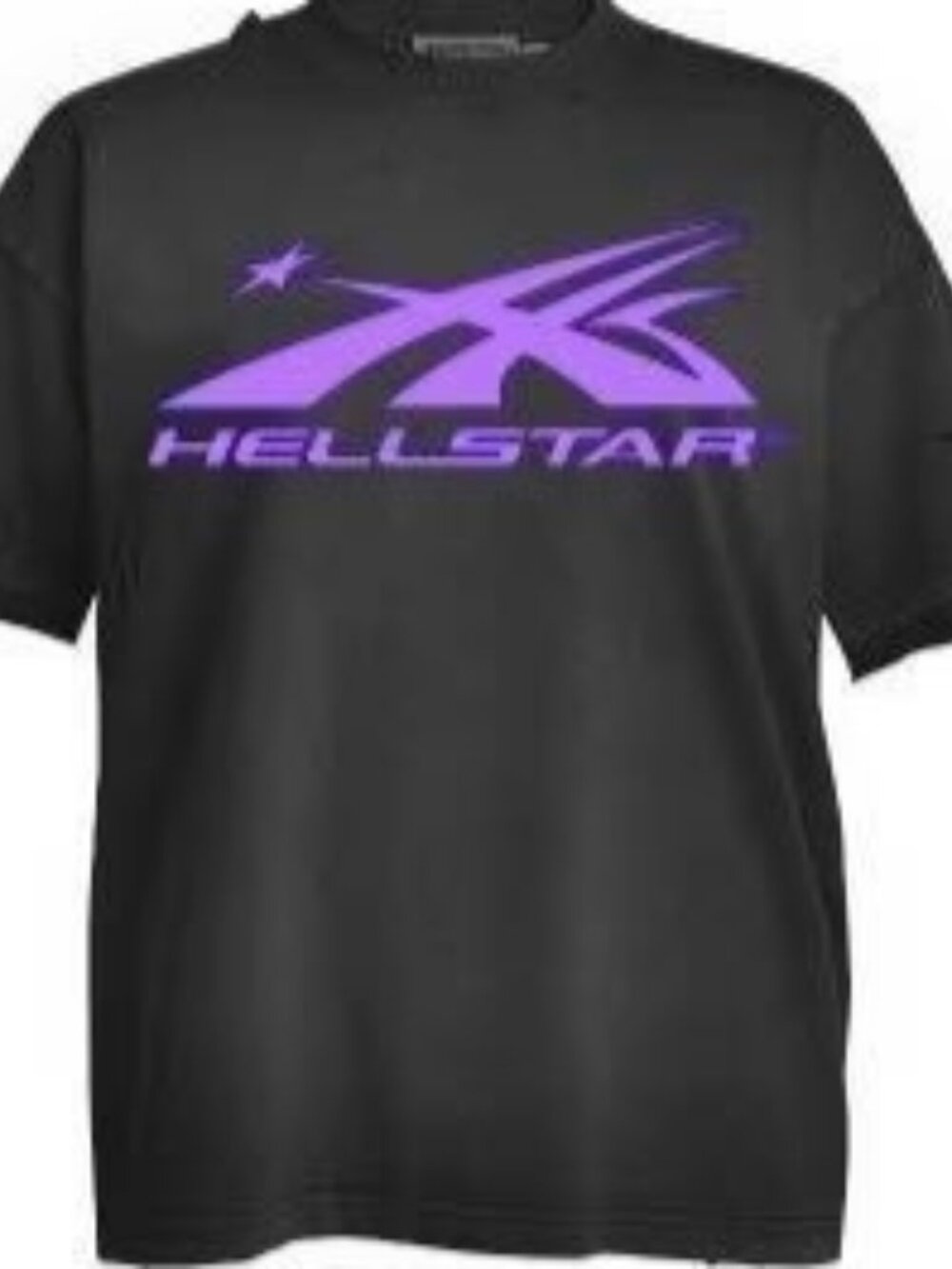 NWT HELLSTAR Classic Logo Tee Men's XL Black w/ Purple Logo